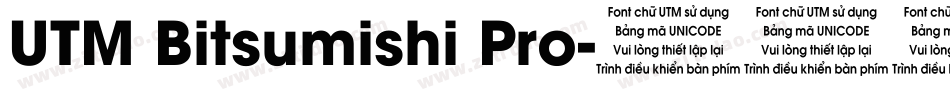 UTM Bitsumishi Pro字体转换
